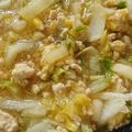 つばき417's cooksnap of when they made 簡単☆白菜とひき肉のあんかけ☆どんぶり.