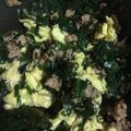 1035's cooksnap of when they made ランチに簡単♪挽き肉入りのニラ玉丼.