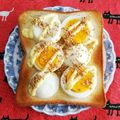 こげ岡's cooksnap of when they made ゆで卵マヨセサミトースト.