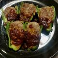 世界の中心's cooksnap of when they made やっぱりピーマンの肉詰め！.