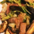 ＊にょにょん＊'s cooksnap of when they made 椎茸とベーコンと白菜のいため♪お弁当にも.