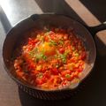 ゆづりん♪'s cooksnap of when they made スキレット料理！シャクシュカ.