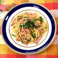 toraちゃん♪'s cooksnap of when they made **韮とベーコンのキムチ焼きそば**.