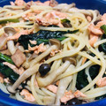 ♡P428♡'s cooksnap of when they made サーモンとほうれん草の和風パスタ.