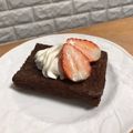 ☆amethyst's cooksnap of when they made [材料2つ！]お手軽ガトーショコラ.