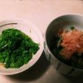 純子50Plus's cooksnap of when they made 菜の花♪からし和え(左)おひたし(右)♪.