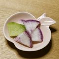 ガメコ's cooksnap of when they made 紅芯大根・紅くるり大根の糠漬け.