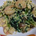 アビー♪ジン's cooksnap of when they made えびとベーコンとほうれん草の卵炒め.