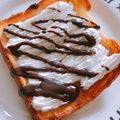 928るびすけ☆☆'s cooksnap of when they made チョコ&クリームのデザートトースト.