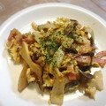 rubirubita's cooksnap of when they made エリンギとベーコンの卵炒め.
