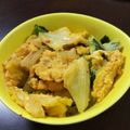 クック5HPR4U☆'s cooksnap of when they made 子供も食べられる!!豚キムチ～の卵とじ.