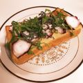 ❁Abake❁'s cooksnap of when they made 簡単♪たこ*塩昆布*三つ葉のトースト.