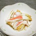 ジョングレ's cooksnap of when they made ☆レンチン☆ちくわとカニカマの煮物.
