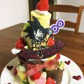 asayu0330's cooksnap of when they made ドラゴンボール　誕生日　タワーケーキ.