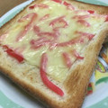 かたさん☆彡's cooksnap of when they made 旨さシャキッと☆紅しょうがチーズトースト.