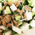 かるまいん's cooksnap of when they made きゅうりと長芋と納豆のなめ茸あえ.