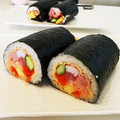 ★桂★'s cooksnap of when they made 簡単★具がくずれず中央に！【海鮮恵方巻】.