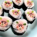 クック4HQYJW☆'s cooksnap of when they made 節分 はなかっぱ飾り巻き寿司キャラ弁.