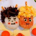 クック2U31E5☆'s cooksnap of when they made 節分プレート　鬼デコにぎり.