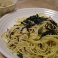 たれふさ's cooksnap of when they made 混ぜるだけ❤キノコと塩コンブの和風パスタ.