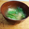 プルンバゴ's cooksnap of when they made 時短！味噌汁　豆腐と絹さや.