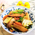 ももちゃんのれしぴ's cooksnap of when they made さつま揚げで♪簡単たっぷり野菜炒め.