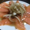 ごり23's cooksnap of when they made スモークサーモンのカルパッチョ★.