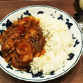 おすわりつんこ's cooksnap of when they made ルー不使用＊トマト缶で作るハヤシライス.
