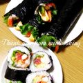 ミニcooking's cooksnap of when they made ஐஃ具沢山海鮮太巻き♥恵方巻きにも｡ஐஃ.