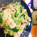 うっち♡'s cooksnap of when they made 豚とチンゲンサイともやしの塩炒め.