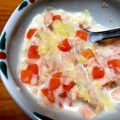 みくじん's cooksnap of when they made レンジで簡単★粉ミルクのホワイトソース.