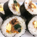 kuro～'s cooksnap of when they made めっけもん♪節分にもキンパ風巻きすし.