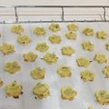 unelma's cooksnap of when they made 犬おやつ☆ボリボリおさつクッキー.