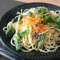 あず7225's cooksnap of when they made パスタ★菜の花とからすみのペペロンチーノ.