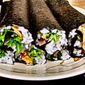 saskach's cooksnap of when they made サラダ巻き寿司.