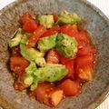 虹ママちゃん's cooksnap of when they made パパっと完成アボカドとトマトのポン酢和え.