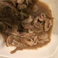 forest_cb's cooksnap of when they made めんつゆで☆豚とごぼうと春雨の炒め.