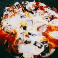 QOO＆SKY's cooksnap of when they made フライパン1つで簡単★鶏肉とナスのピザ風.