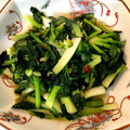 あやーの82's cooksnap of when they made 青菜(ターサイ)のオイスターソース炒め.