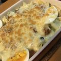 パオパオーン's cooksnap of when they made クリームシチューの残りでマカロニグラタン.