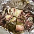 梅乃花おり's cooksnap of when they made たまらん！いかワタのホイル焼き.