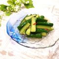 ＊naｰno＊'s cooksnap of when they made ピリッ味★キュウリめんつゆのあっさり漬け.