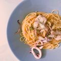 mamiracle's cooksnap of when they made 春キャベツとやりいかのパスタ.