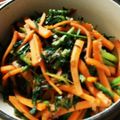 ピンキーsaya's cooksnap of when they made 人参葉の炒め物.