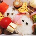 はなさんこ's cooksnap of when they made 雪だるまのキャラ弁当.