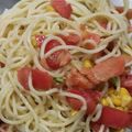 島猫。's cooksnap of when they made アボカドとサーモンの冷製パスタ☆.