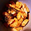ame-ikuru's cooksnap of when they made 魚がウマイ♡手羽先風サーモンの甘辛唐揚げ.