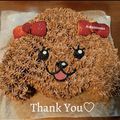 Ｋotonosuke's cooksnap of when they made キャラケーキ♪トイプードル♡ワンちゃん.