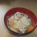 きらり流れ星's cooksnap of when they made かつお節パックで本格だし！具だくさん豚汁.