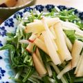 もこりこ's cooksnap of when they made 水菜とりんごのサラダ.